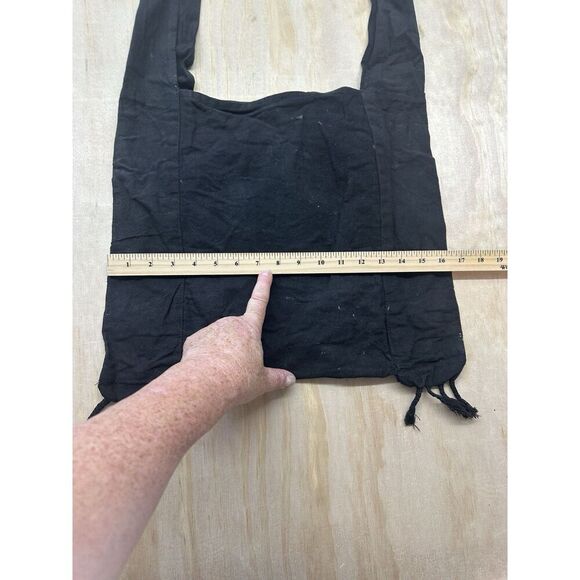 Handmade Elephant Gold Thread Embroidered Vintage Shopping Bag Tote Cross Body - Picture 7 of 7